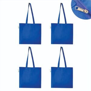 Zip canvas tote